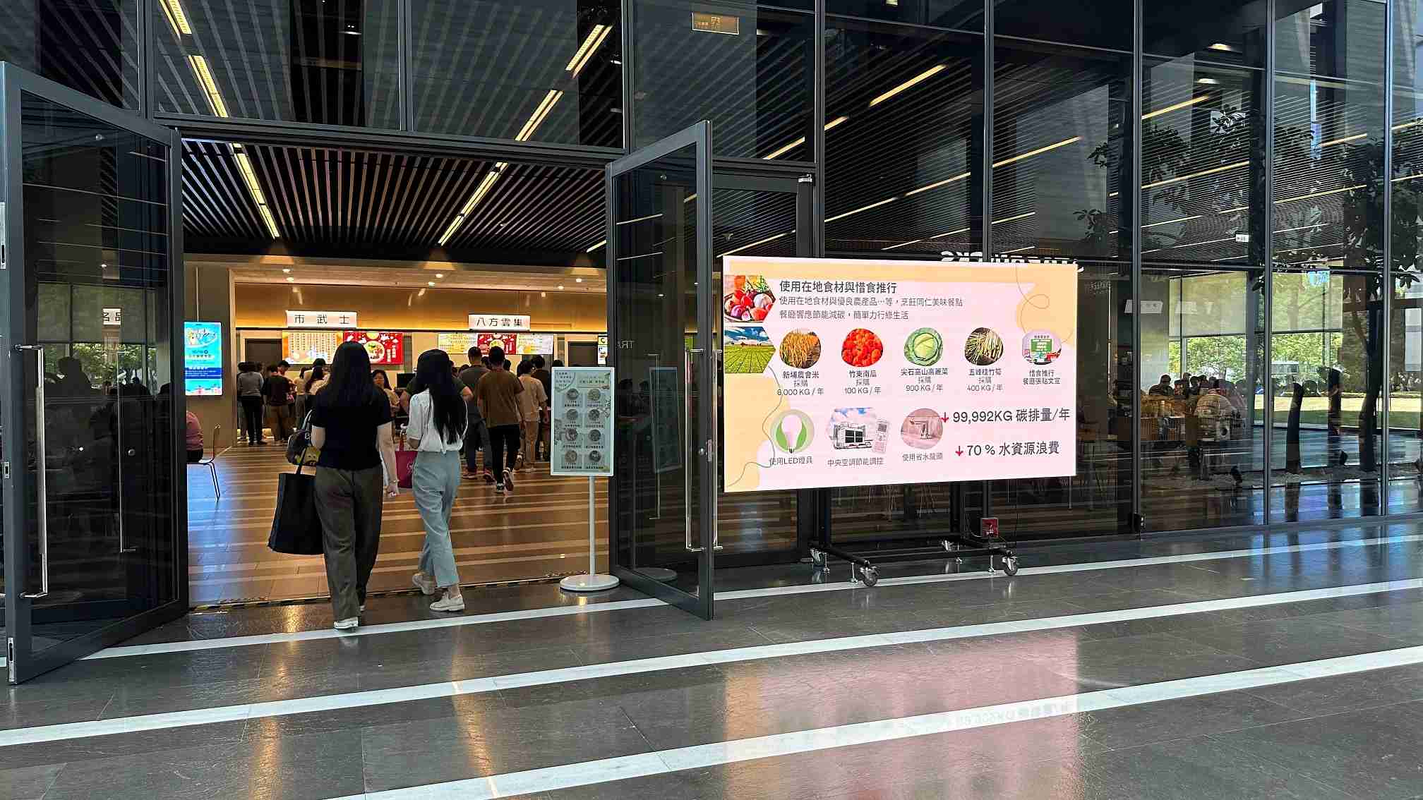  PG国际从日常办公环境出发，，，于总部大楼员工餐厅推广低碳饮食、、、发起减碳挑战等，，，，由内而外引导员工反思及改变个人日常行为，，，将公司转型成推动永续发展的重要场域